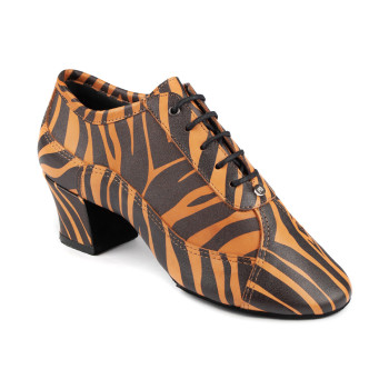 PortDance Damen Trainerschuhe PD707 - Leder Zebra-Print