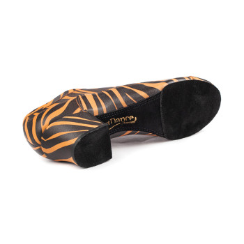 PortDance Damen Trainerschuhe PD707 - Leder Zebra-Print