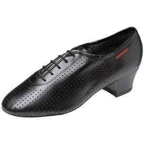 Supadance - Ladies Practice Shoes 1026 - Black Leather - Regular - 1,5" Bloc-Heel [UK 6,5]
