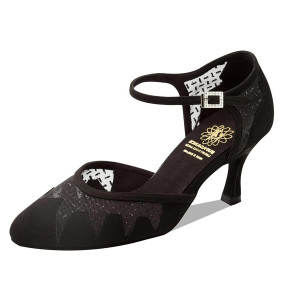 Supadance - Damen Tanzschuhe 1040 - Nubuk Schwarz