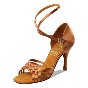 Supadance - Damen Tanzschuhe 1178 - Dark Tan Satin
