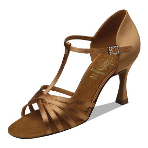 Supadance - Damen Tanzschuhe 1401 - Dark Tan Satin