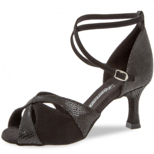 Diamant 048068034 Damen Latein Tanz Schuhe Chromledersohle Schwarz Abs 5 cm 