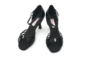 Dancelife - Femmes Chaussures de Danse 14605 - Satin Noir