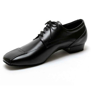 Dancelife - Hombres Zapatos de Baile 53201 - Cuero Negro
