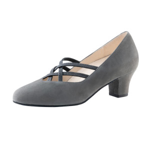 Werner Kern Damen Tanzschuhe Anke - Veloursleder Grau