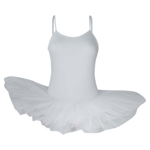 Intermezzo - Damen Ballett Body/Trikot mit Teller Tutu und Spaghetti-Tr&auml;gern mit Tutu 3152 Loverstraptu