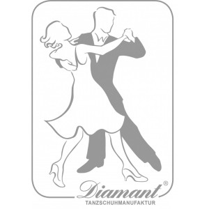 Diamant - Aufkleber / Sticker [Silber | ca. 113x79mm]