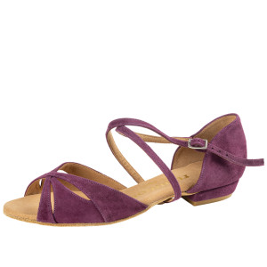 Rummos Ladies Dance Shoes Lola - Nubuck Burgundy - 2 cm