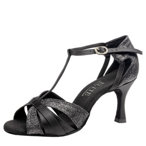 Rummos Damen Latein Tanzschuhe Elite Martina 041/131 - Satin Schwarz - 6 cm