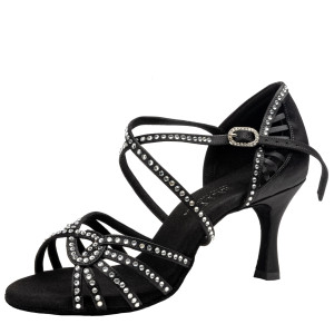 Rummos Ladies Latin Dance Shoes Elite Eris 041S with Rhinestones - 6 cm