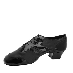 Rummos Homens Latino Sapatos de Dança Elite Michael 001/035 - Preto - 4,5 cm