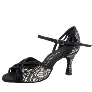 Rummos Damen Tanzschuhe Claire - Leder/Nubuck GalBlack - 6 cm