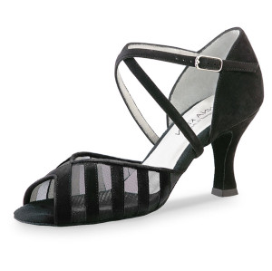 Anna Kern - Damen Tanzschuhe 569-60 - Velourleder Schwarz