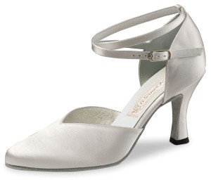 Werner Kern - Damen Brautschuhe Betty - Satin Weiß - 6,5 cm