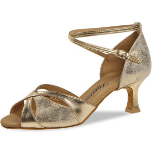 Diamant - Damen Tanzschuhe 141-077-464 - Gold/Gold Antik - 5 cm Flare [UK 5,5]