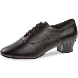 Diamant - Ladies Practice Shoes 185-234-560-A - Leather Black - 3,7 cm Cuban - Geteilte Sohle [UK 5]