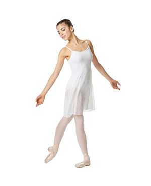 LULLI Dancewear Girls Ballet Short Mesh Dress Leotard/Body Natalie with spaghetti straps