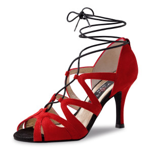 Nueva Epoca - Ladies Dance Shoes Akira - Red Suede