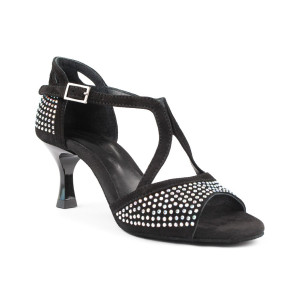 PortDance - Mujeres Zapatos de Baile PD507 - Nubuck Negro
