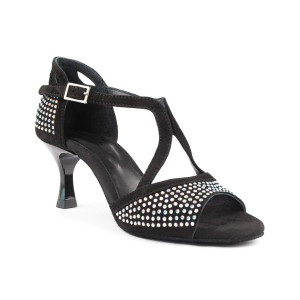 PortDance - Damen Tanzschuhe PD507 - Nubuck Schwarz