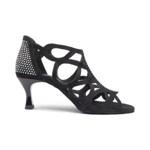PortDance - Mujeres Zapatos de Baile PD814 - Nabuk Negro