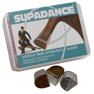 Supadance - Heel Protectors Contour with Suede [Transparent | 1 Pair]