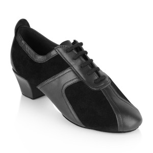 Ray Rose - Sapatos instrutor de dança 410 Breeze - Camurça/Pele Preto - 4 cm Contour [UK 4]