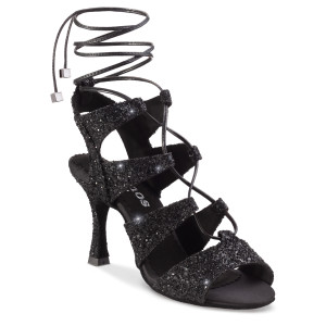 7 cm 70R Flare Talon Nubuck Noir Largeur régulière Fabriqué au Portugal Rummos Femmes Chaussures de Danse R545 024