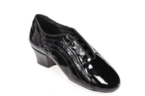 Rummos Herren Latein Tanzschuhe Elite Zeus 035 - Schwarz - 4,5 cm