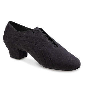 Rummos Hombres Latino Zapatos de Baile Elite Zeus 801 - Negro - 4,5 cm