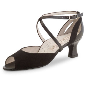 Werner Kern - Damen Tanzschuhe Tiziana - Veloursleder Schwarz