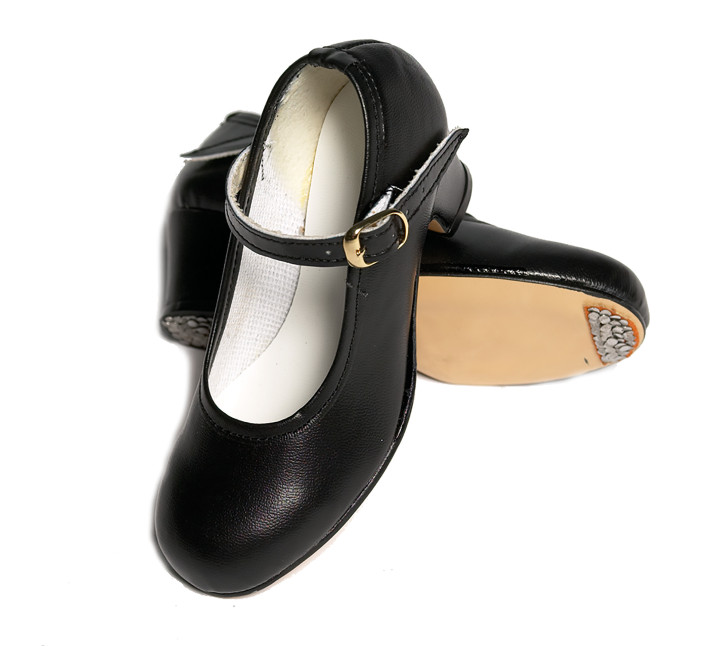 Intermezzo Ladies/Girls Flamenco Shoes 7237 Gitanilla Hebilla Clavos - Synthetic - 6 cm