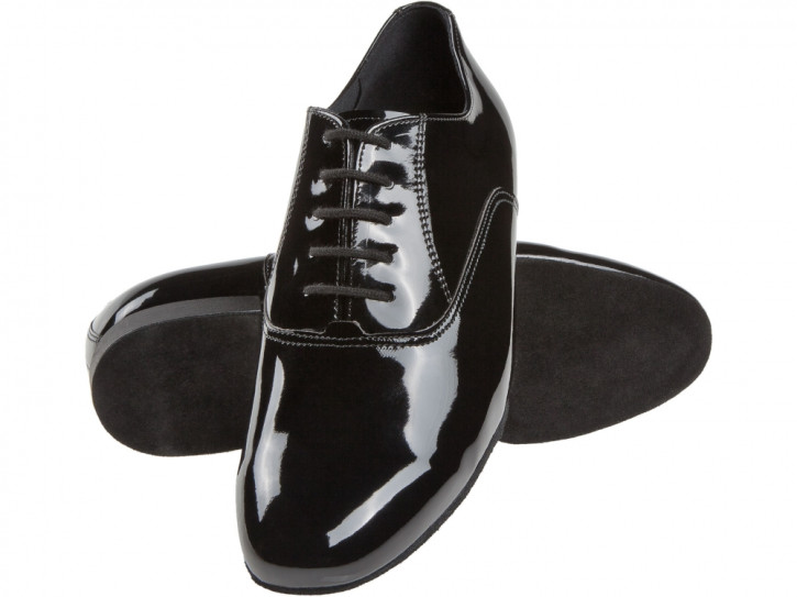 Scarpe Da Ballo Diamant Uomo - Pelle Nero | Tacco 2 Cm | Stringate | Made In Germany - Foto 5