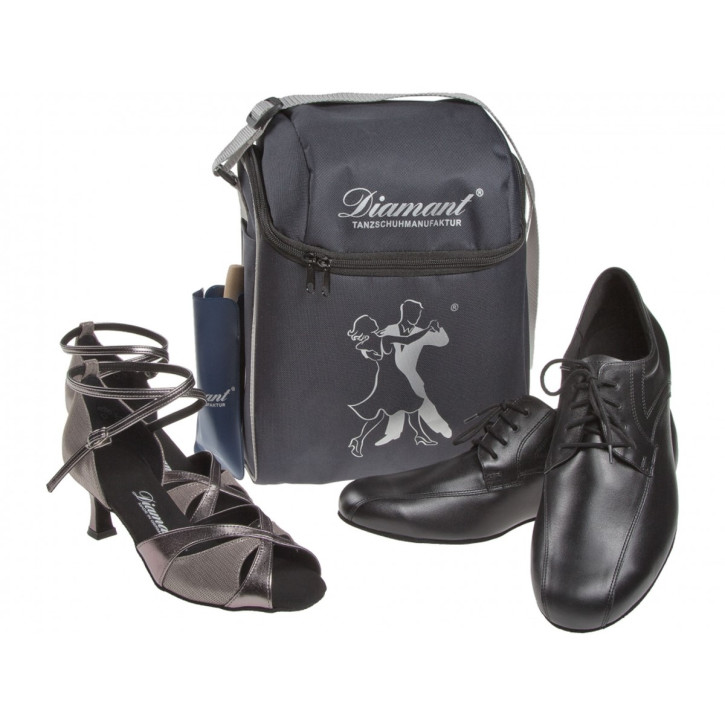Diamant Case for dance shoes Blue for 2 Pairs