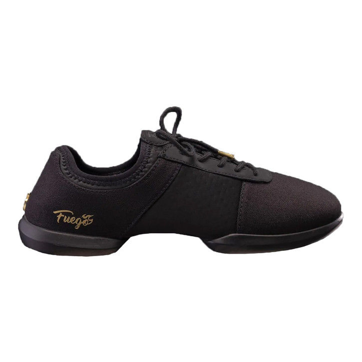 Fuego Unisex Split-Sole Dance Sneakers All-Black - Neopren