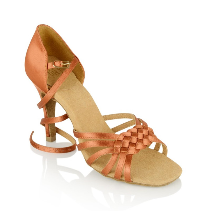 Ray Rose Dance Shoes 869X Moonglow Dark Tan Satin