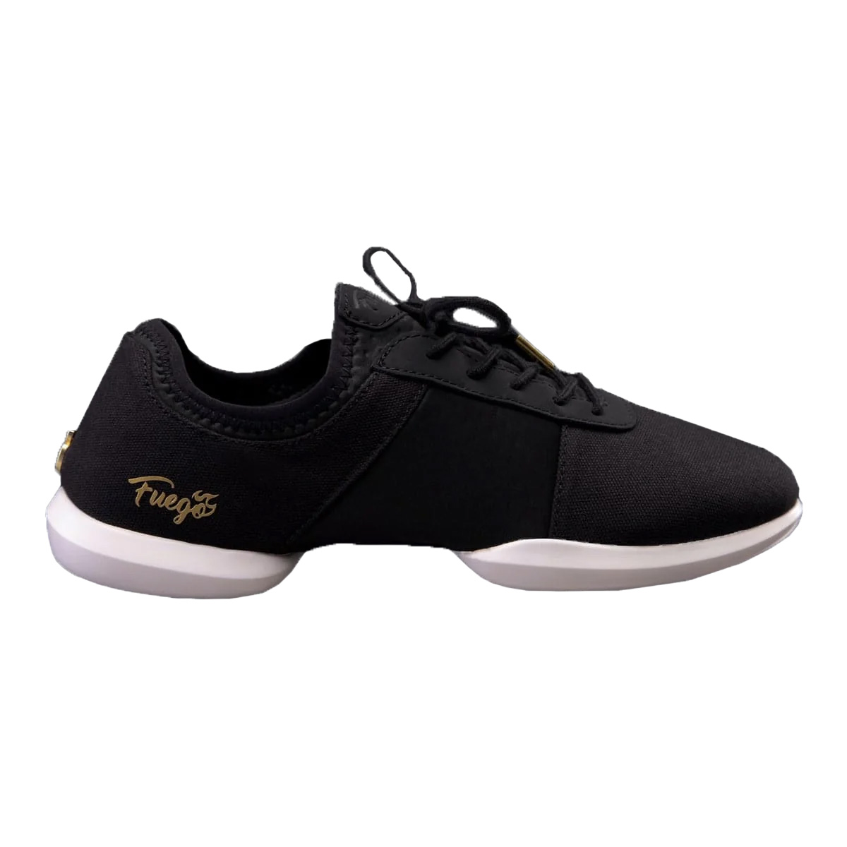 Fuego Unisex Split-Sole Dance Sneakers Black - Neopren