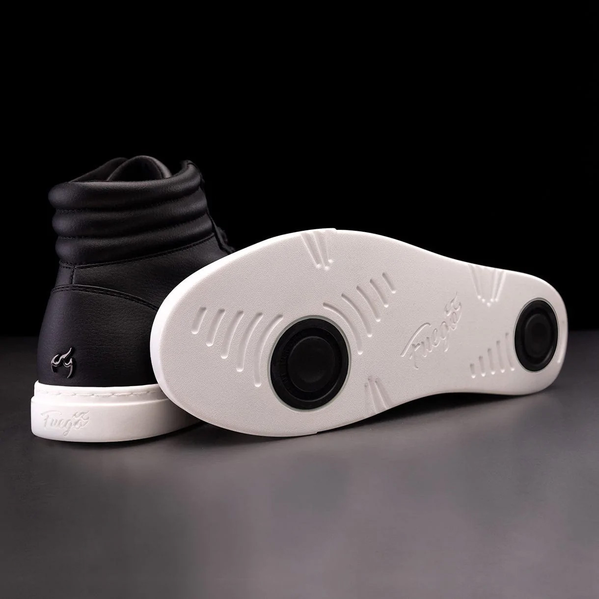 Fuego Unisex HighTop Dance Sneakers Black